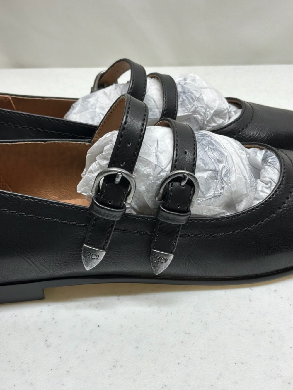 Classic Black Mary Jane Flats - Women's Comfortable Everyday Shoes - Picture 8 of 8